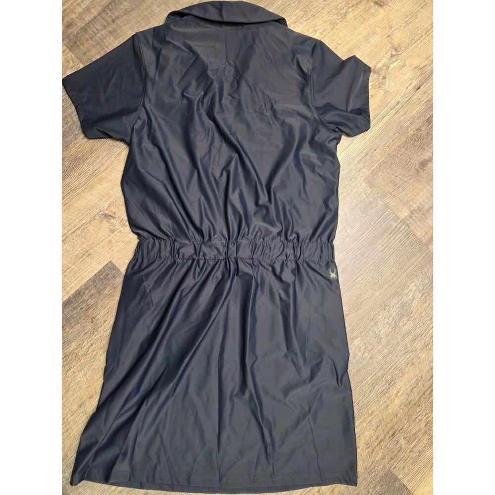 Spyder Size S Navy Blue Activewear Dress Collared Drawstring Pockets NWT - Picture 8 of 9